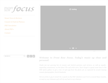 Tablet Screenshot of frontrowfocus.com